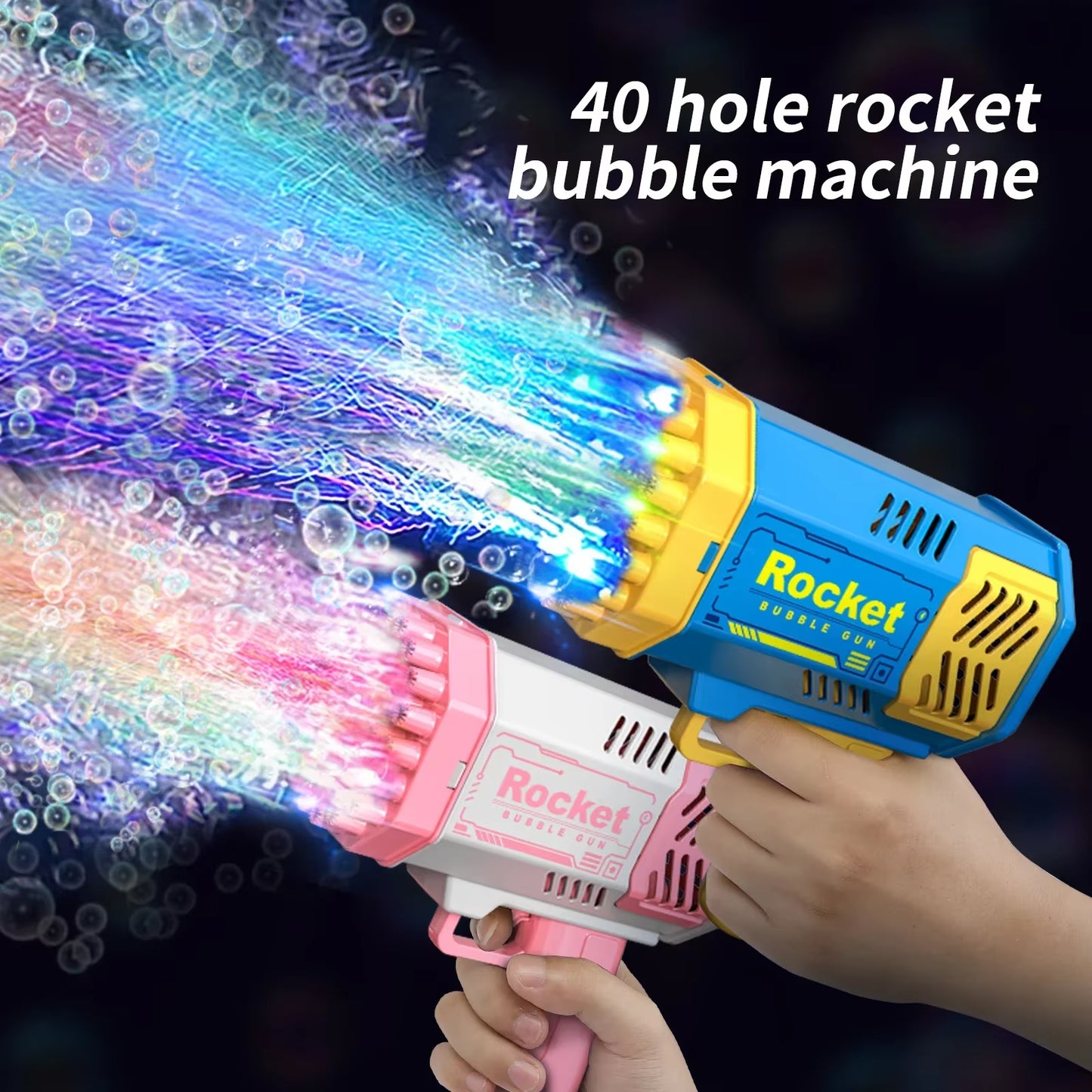 40 Hole Bubble Machine High-Power Bubble Blaster